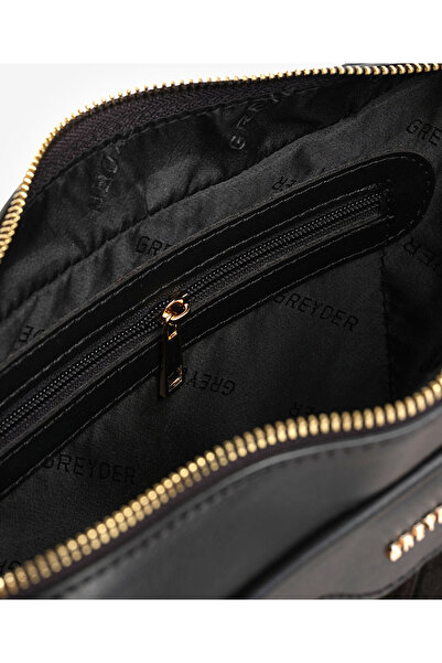 Greyder Kadın Siyah Hakiki Deri Çapraz Çanta 5K2CN69764