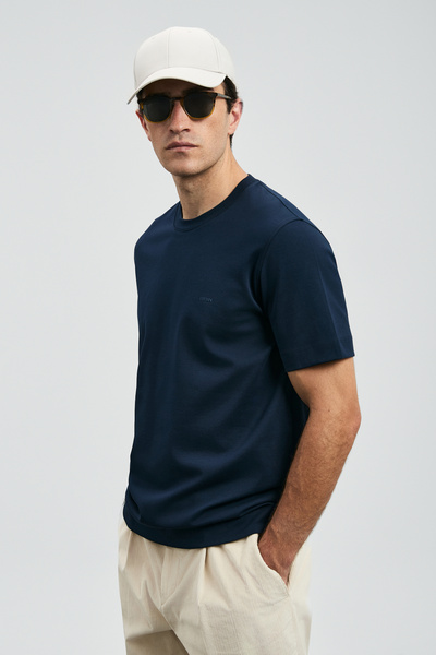 Lufian Ανδρικό μπλουζάκι Roland Basic Navy Blue