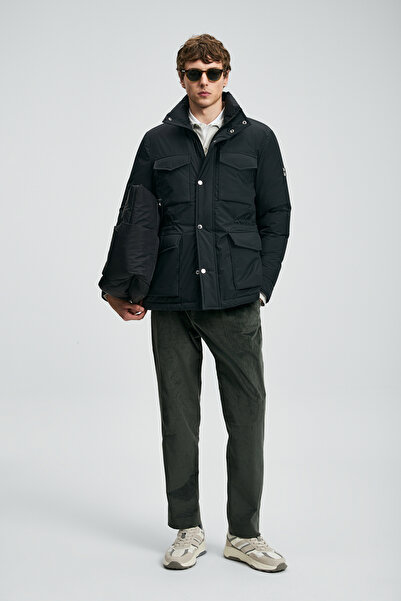 Lufian Edgar Goose down Men's Coat Black