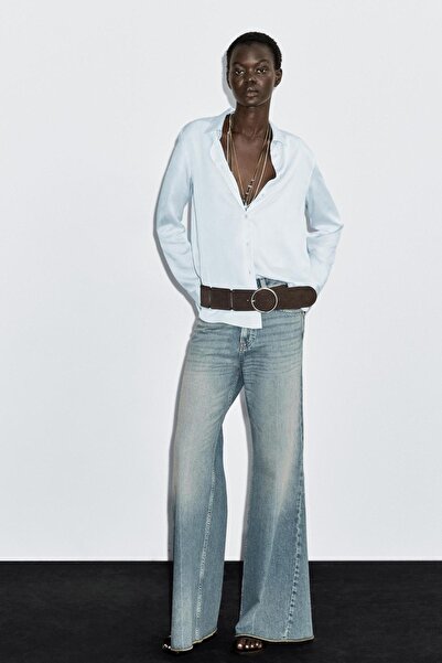 Massimo Dutti Yakalı dökümlü gömlek