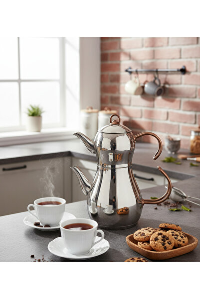 Genel Markalar Love Çelik Çaydanlık Takımı