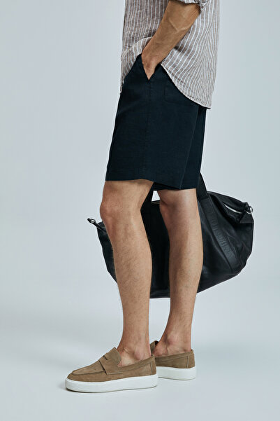 Lufian Peler Sports Ανδρικό σορτς Chino Slim Fit Μαύρο