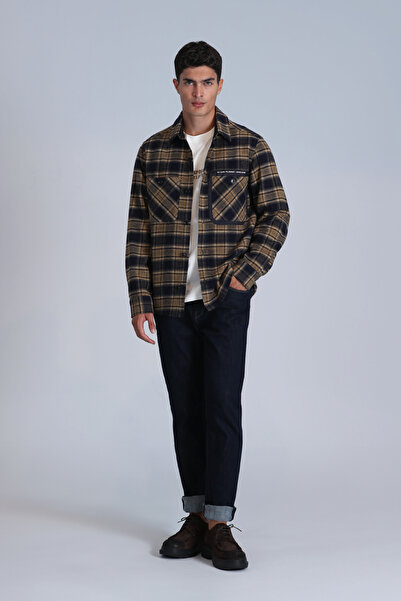 Lufian Hammer Чоловіча сорочка Basic Slim Fit Синя