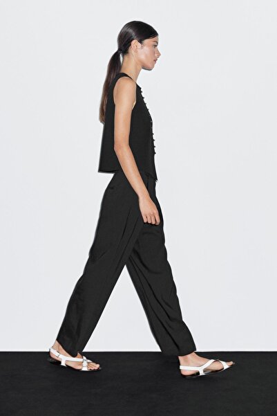 Massimo Dutti Düğme detaylı triko yelek