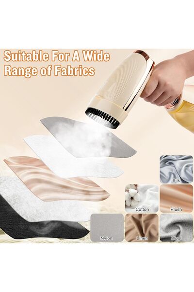 fulina Handheld Steamer for Clothes,30S Fast Heat-up,1500W,280ml with Brush Measure Cup,for All Fabrics