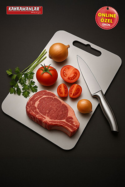 Kahramanlar Cutting Board Stainless Steel 33X25 cm