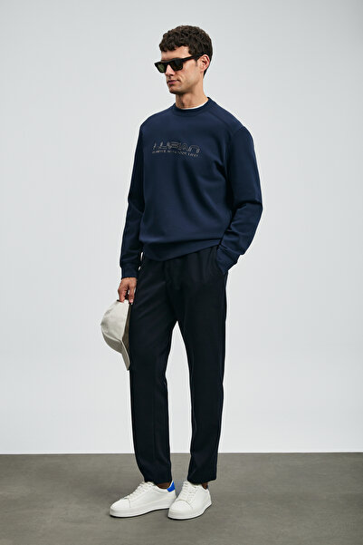Lufian Luther Erkek Sweatshirt Lacivert