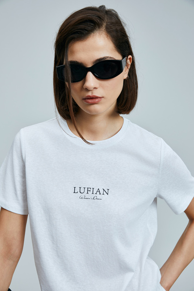 Lufian Amy Women's Cotton T-Shirt White