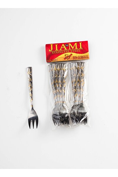 HIC 12-Piece Stainless Steel Dessert Fork Set