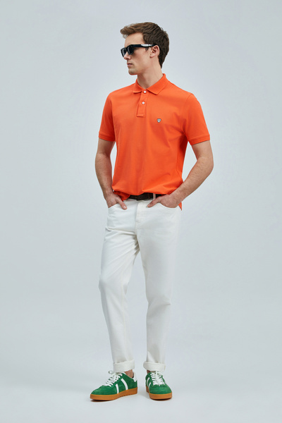 Lufian Laon Smart Erkek Polo Tişört Turuncu