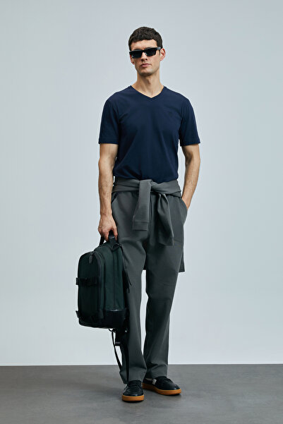 Lufian Μπλουζάκι Tuna Modern Graphic Navy Blue