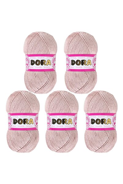 Ören Bayan Ören Dora Knitting Yarn - Powder - Pack of 5 - (Color Code: 124)