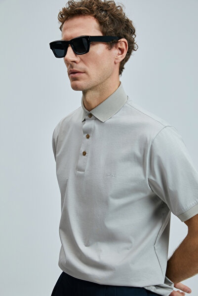 Lufian Ανδρικό μπλουζάκι πόλο Luna Smart μπεζ