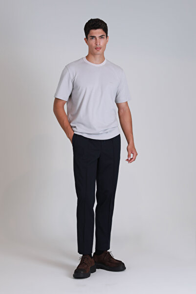 Lufian Ανδρικό T-Shirt Basic - Χρώμα πέτρας Casa