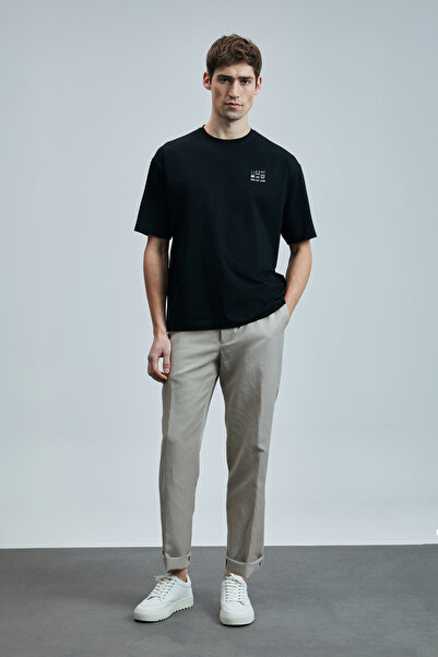 Lufian Mask Modern Graphic T- Shirt Black