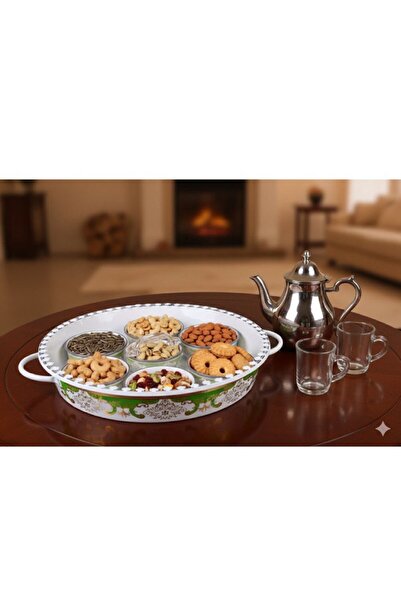 Generic Breakfast tray with lid and serving bowls