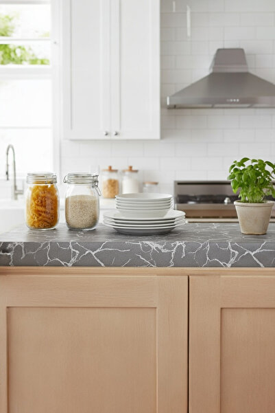 Pimula home Non-Slip Kitchen Bathroom Inside the Cabinet Multi-Purpose Drawer Shelf Display Case Cover -Marble-1045-F