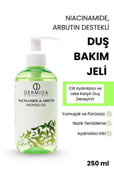 DERMİDA Niacinamide, Arbutin Destekli Duş Bakım Jeli, Duş Jeli 250 ml