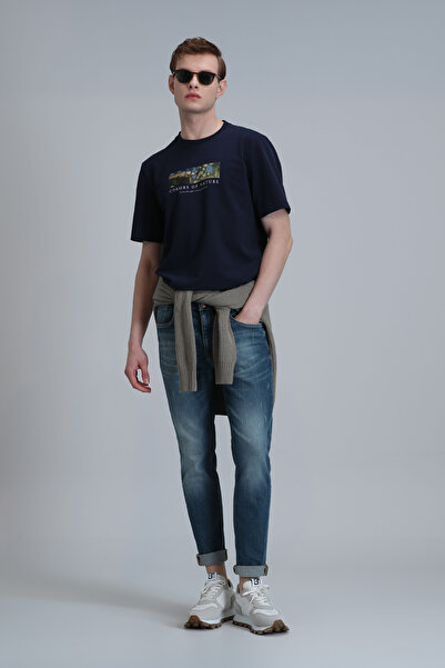 Lufian Joy Smart Jean férfi nadrág Slim Fit kék