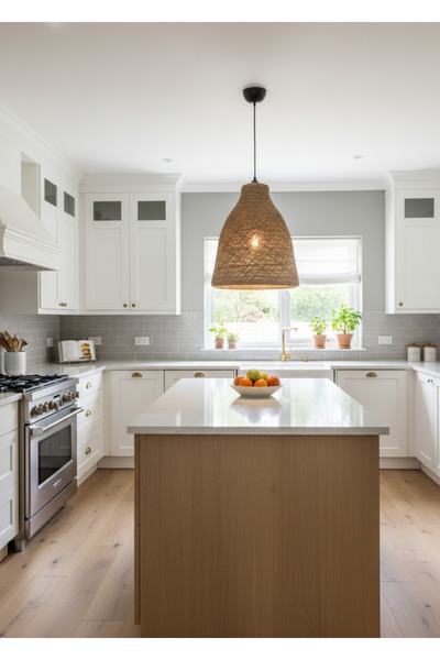 Smyrna Dekorasyon Terra Dekoratif Doğal Jüt Avize, Hasır Avize, Bohem Avize, Rustik Avize, Salaş El Yapımı Avize