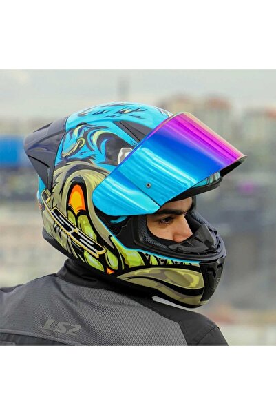 LS2 Rapid 2 Neo Full Face Motosiklet Kaskı Şeffaf + Siyah Vizörlü