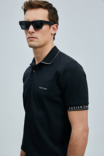 Lufian Hold Smart Men's Polo T-Shirt Black