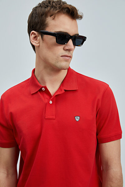 Lufian Laon Smart Men's Polo T-Shirt Red