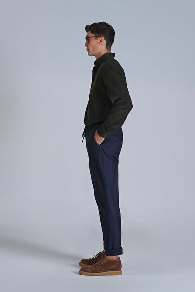 Lufian Water Erkek Basic Gömlek Slim Fit Yeşil