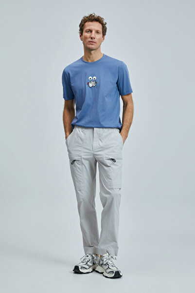 Lufian Μοντέρνο γραφικό μπλουζάκι Zany Σκούρο λιλά