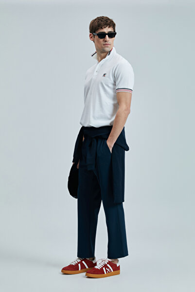 Lufian Ανδρικό μπλουζάκι πόλο Eros Smart Λευκό