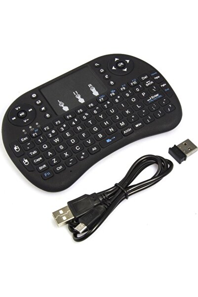 Genel Markalar Mini Keyboard Ri İ8 Air Smart Tv Işıklı Mini Klavye Dokunmatik Mouse