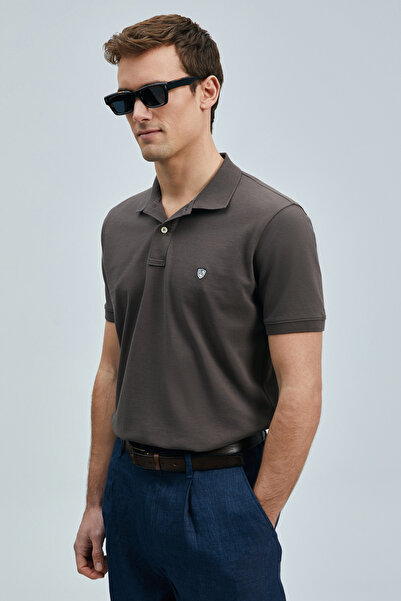 Lufian Мъжка поло тениска Laon Smart, кафява