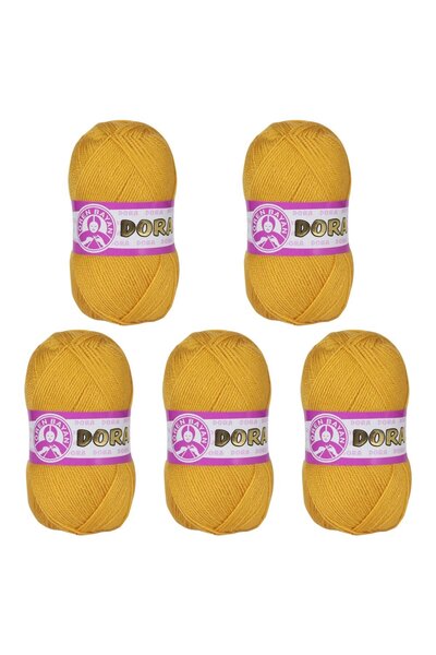 Ören Bayan خيوط حياكة أورين دورا - خردل - عبوة من 5 قطع - (رمز اللون: 102)