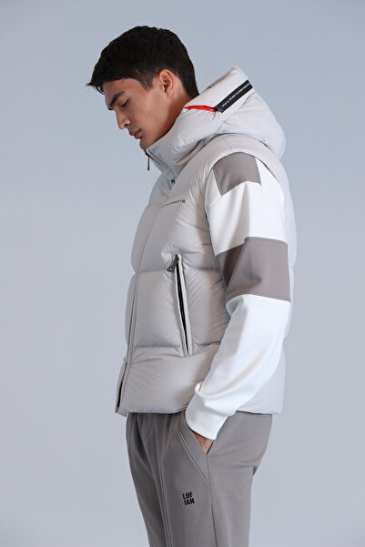 Lufian Emir Kaz Tüyü Erkek Yelek Taş