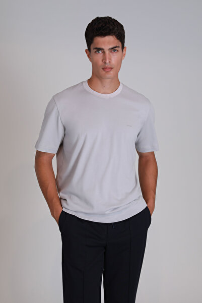 Lufian Ανδρικό T-Shirt Basic - Χρώμα πέτρας Casa