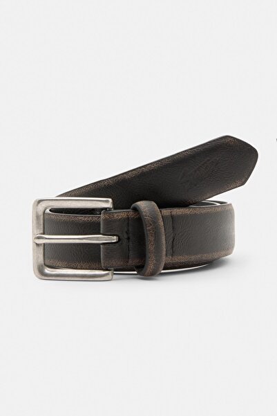Pull & Bear STWD Leather Effect Belt