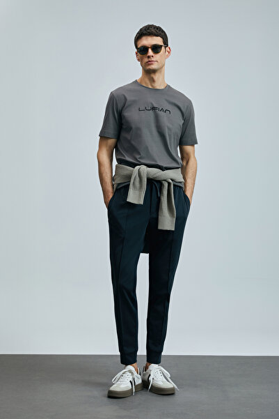 Lufian Fusıon Modern Grafik T- Shirt Kahverengi