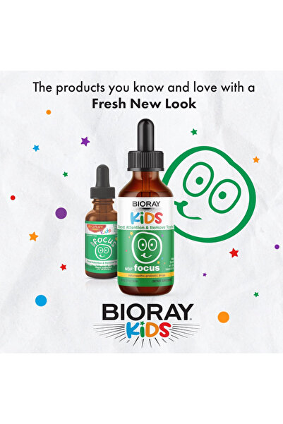 bioray Kids NDF Focus, Citrus - 2 fl oz - Supports Cognitive Function, Enhances Clarity 2 Fl Oz 60 ml