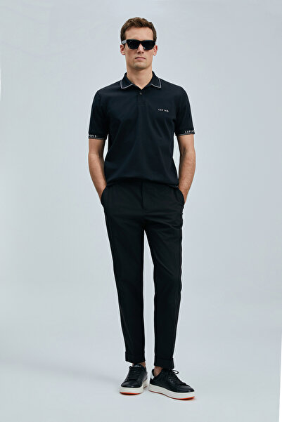 Lufian Hold Smart Men's Polo T-Shirt Black