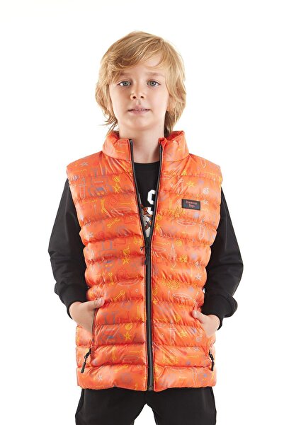 AHENGİM Boy's Robot Printed Inflatable Vest - Ak 213031