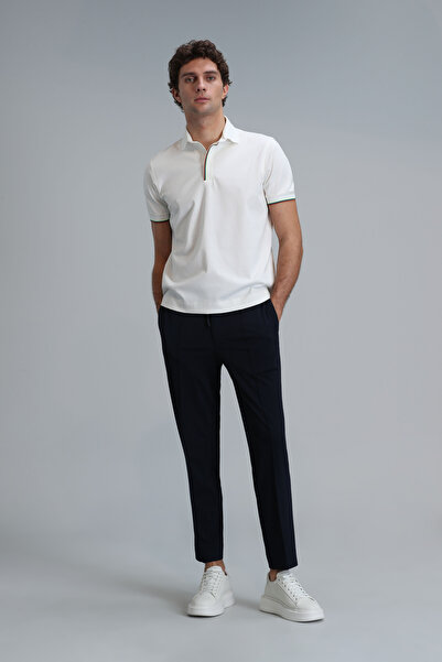 Lufian Ανδρικό μπλουζάκι Polo - Off White, Smart Warm