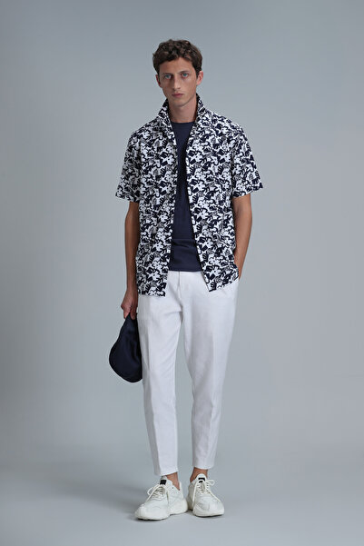 Lufian Flow Erkek Basic Gömlek Regular Fit Lacivert