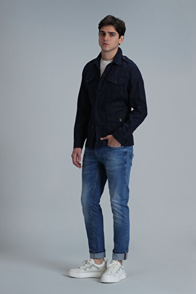 Lufian Aler Smart Jean Erkek Pantolon Regular Fit Mavi
