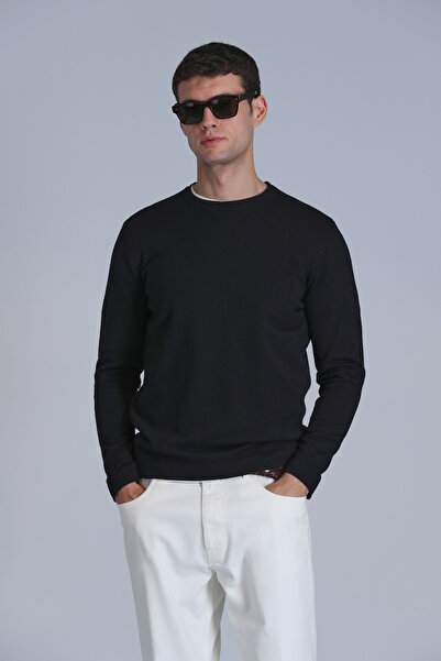 Lufian Stone Erkek Kazak Siyah