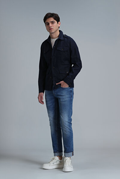 Lufian Aler Smart Jean Erkek Pantolon Regular Fit Mavi