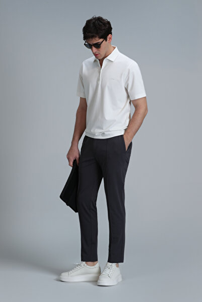 Lufian Ανδρικό μπλουζάκι πόλο Robert Smart Off-White