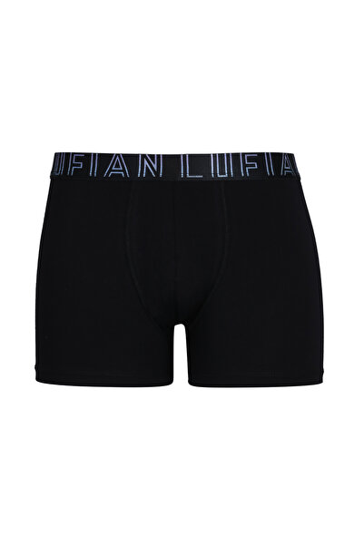 Lufian Men's Black Cotton Zeg Boxers