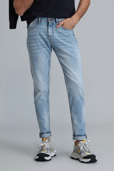 Lufian Dukas Smart Jean - Ανδρικό Μπλε Slim Fit Παντελόνι