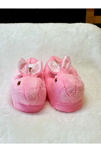 Bayramoğlu Tavşan Figürlü Sessiz Taban Pofuduk Ev Terliği