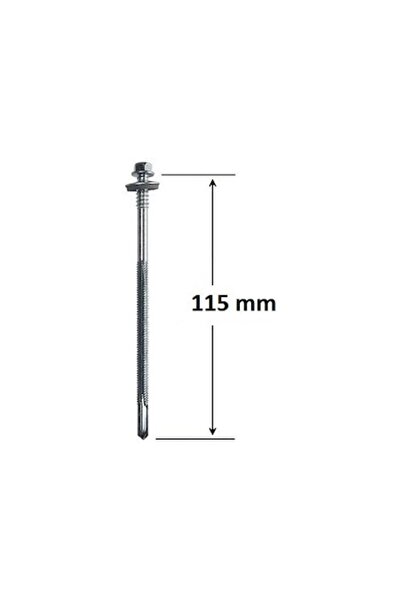 OEM SET 50 BUC Șuruburi pentru panouri sandwich 6.3/5.5*120mm (115 mm) galvanizate